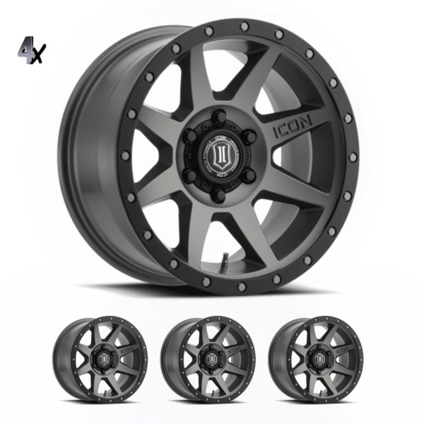 SILVERADO/SUBURBAN/SIERRA 1500 (17×8.50) 4x REBOUND TITANIUM 6×5.5″ (0 OFFSET)