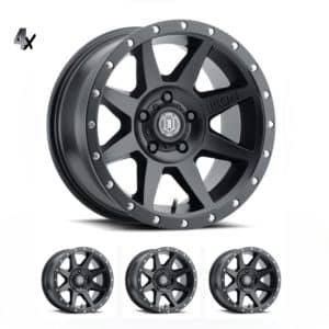 RAM 1500 (17×8.50) 4 x REBOUND SATIN BLACK 5×5.5 (0 OFFSET)