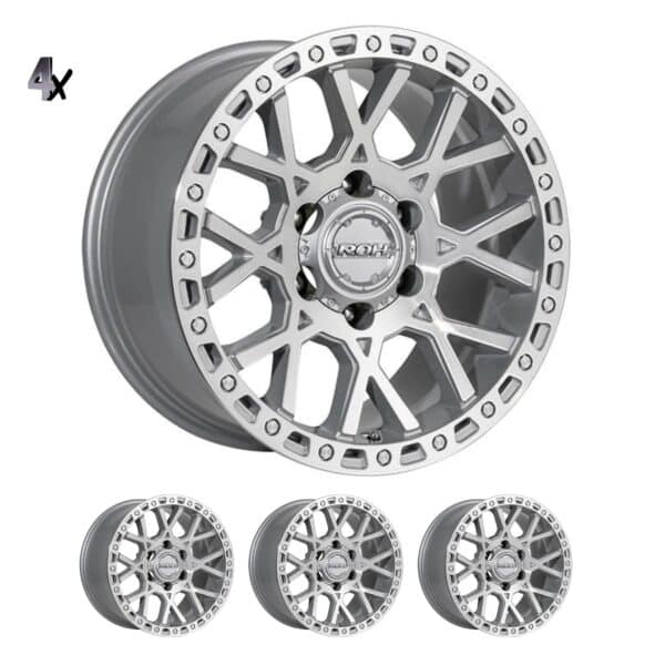 SILVERADO / SIERRA 1500 (17X9) 4x FULL MACHINED CRAWLER WHEELS (6/139) +12 OFFSET