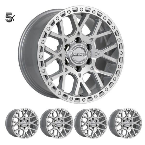 PRADO 120/150 (17X9) 5x FULL MACHINED CRAWLER WHEELS (6/139) +12 OFFSET