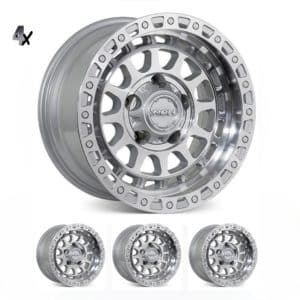 FJ/Prado/GX460/Hilux/Fortuner/4Runner/Pajero/Tacoma (17×8.5) 4x VECTOR6 TITANIUM 6×5.5 +25 OFFSET
