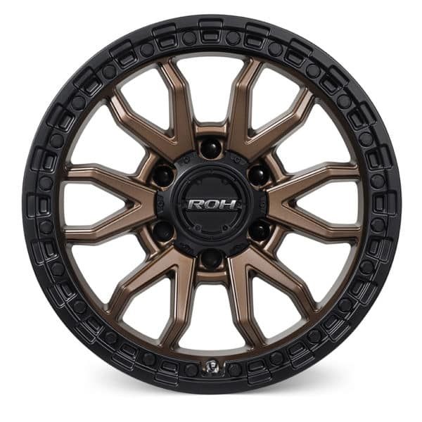 RANGER/EVEREST (17X9) RAID MATT BLACK BRONZE 4x ALLOY WHEELS (6/139) +35