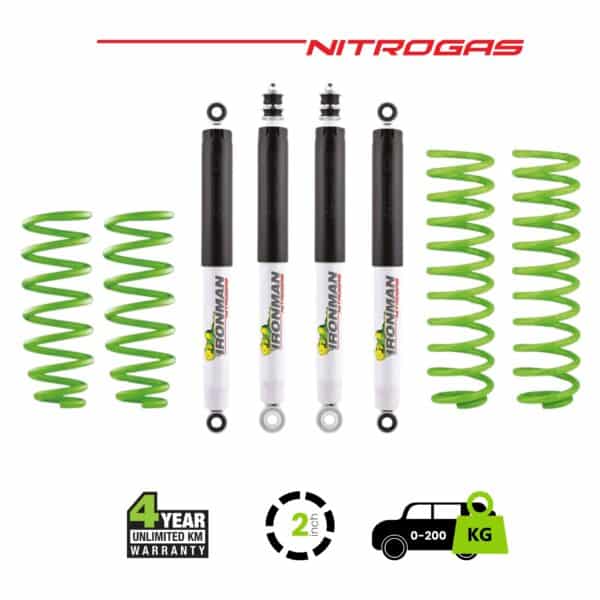 Jimny 2019+ Nitrogas Suspension Kit – 0-200 Medium