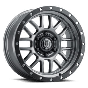 BRONCO (17×8.50) 4x ALPHA GUNMETAL WITH BLACK RING 6×5.5″ (0 OFFSET)