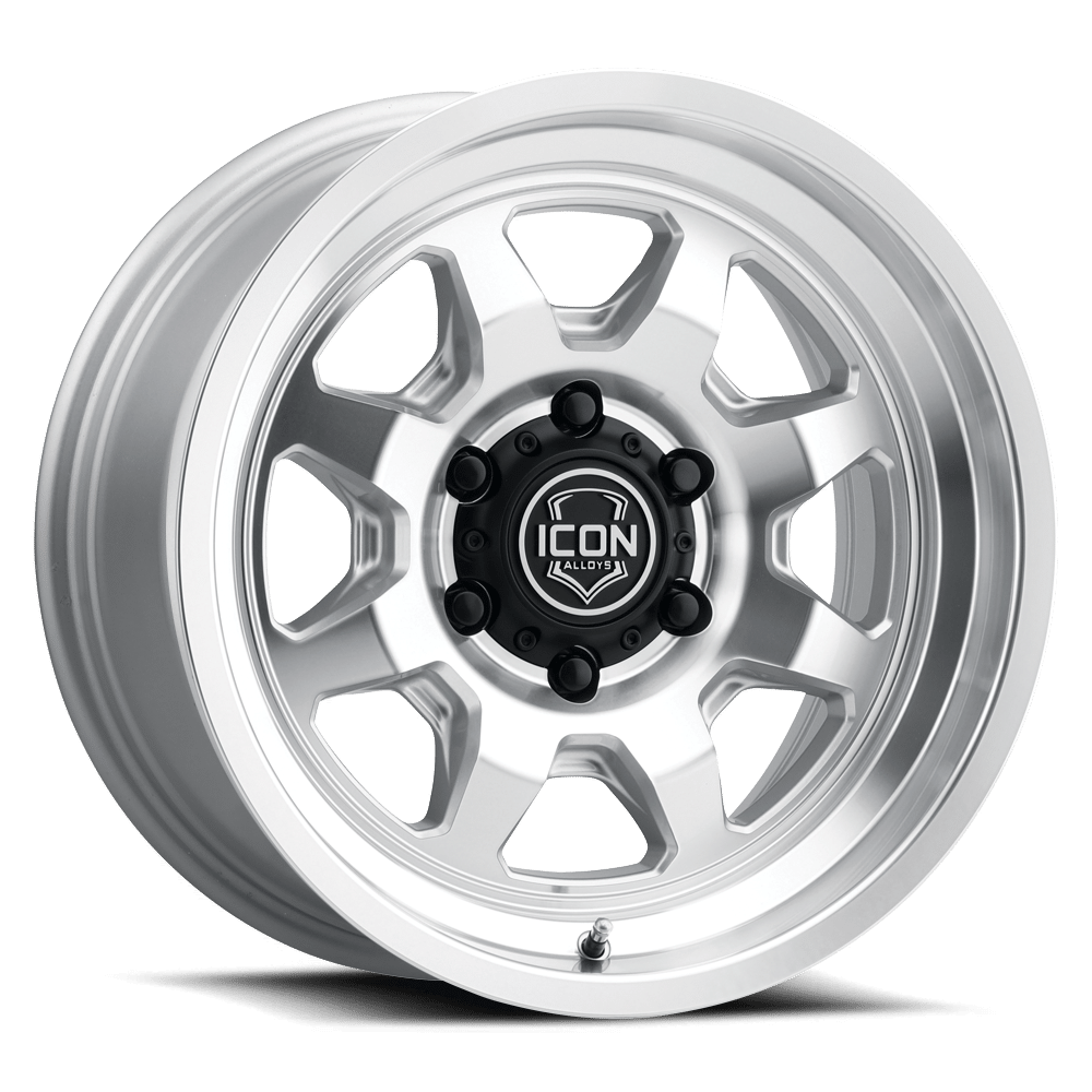 SILVERADO/SUBURBAN/SIERRA 1500 (17×8.5) 4x NUEVO SILVER MACHINED 6×5.5 (0 OFFSET)