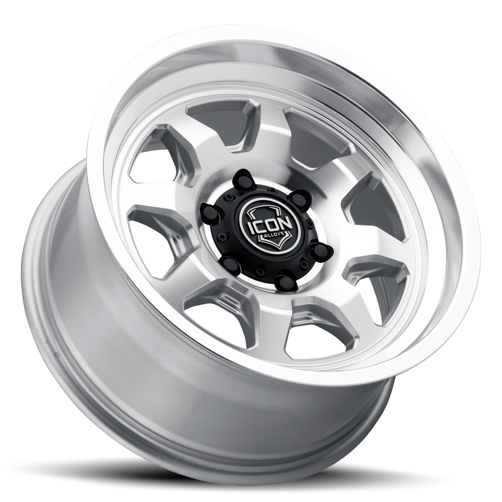 SILVERADO/SUBURBAN/SIERRA 1500 (17×8.5) 4x NUEVO SILVER MACHINED 6×5.5 (0 OFFSET)