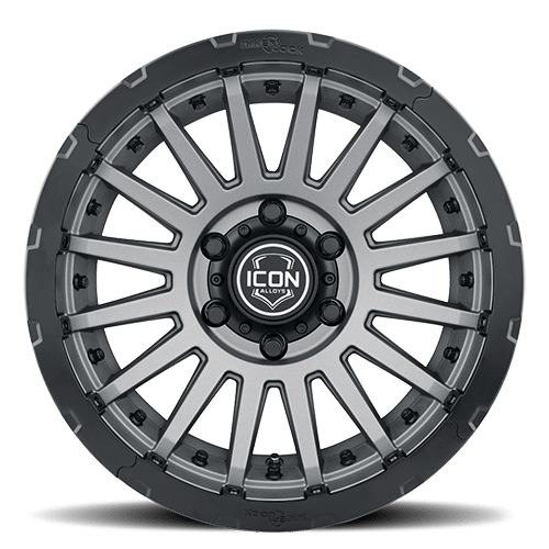 FJ/Prado/GX460/Hilux/Fortuner/4Runner/Pajero/Tacoma (17×8.5) 4x RECON PRO CHARCOAL 6×5.5 +25 OFFSET
